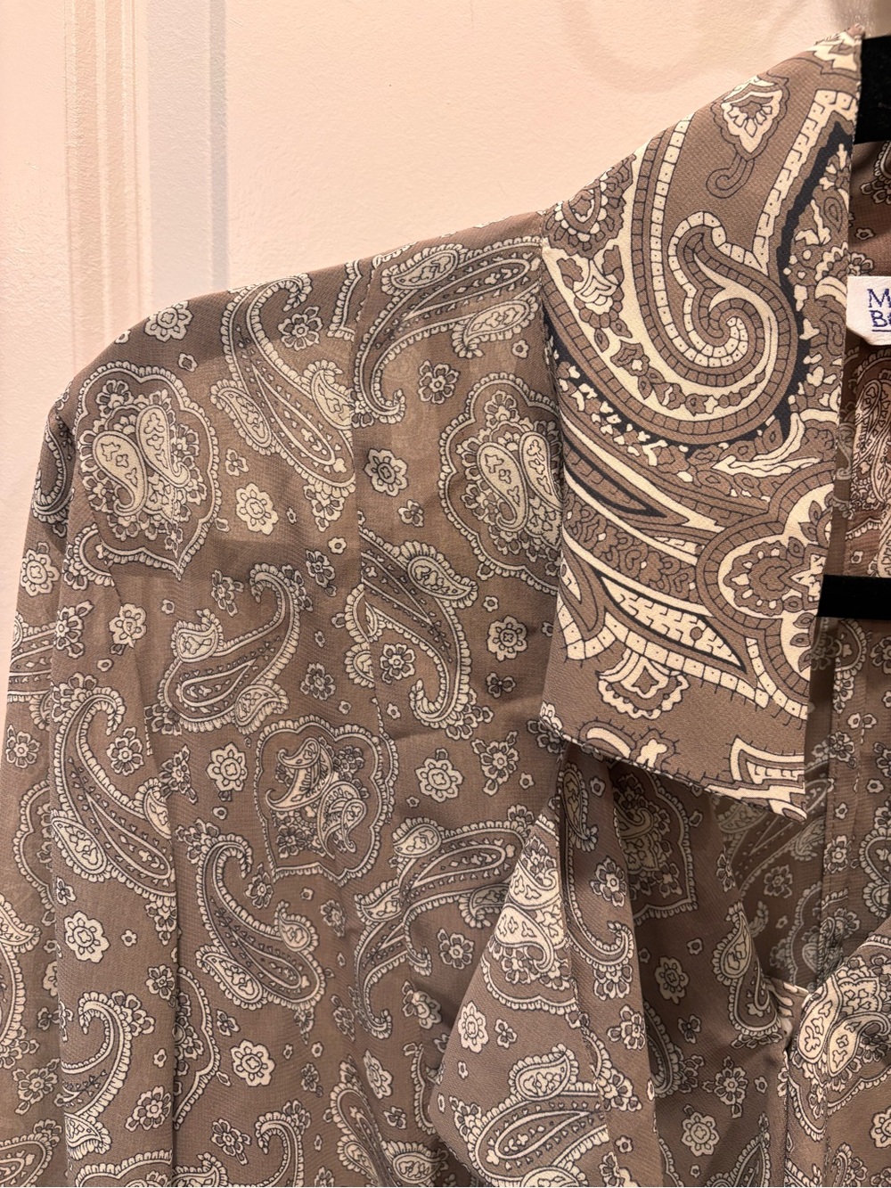 Paisley Ruffle-Front Blouse - Picture 6 of 8